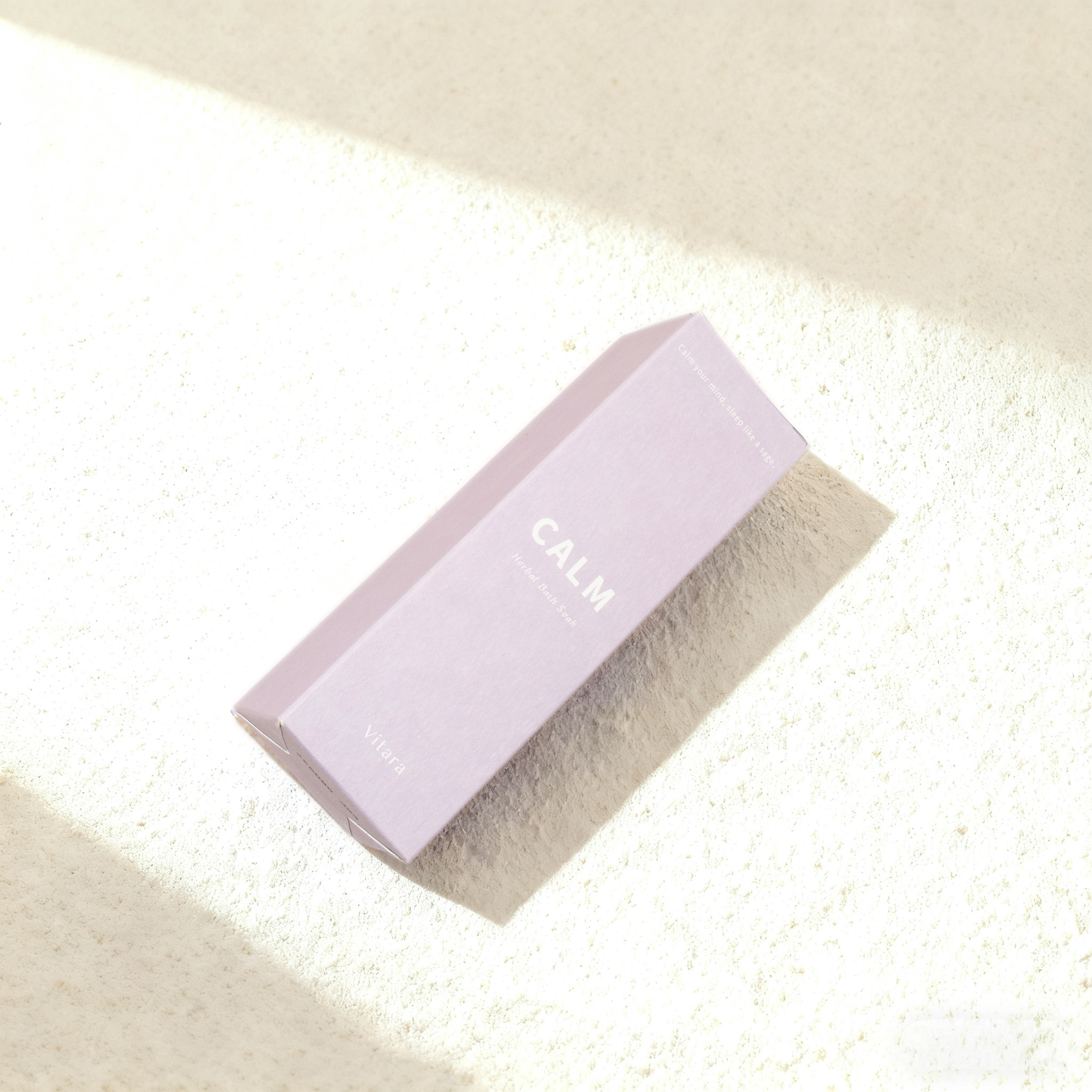 Vitara herbal bath soak Calm packaging
