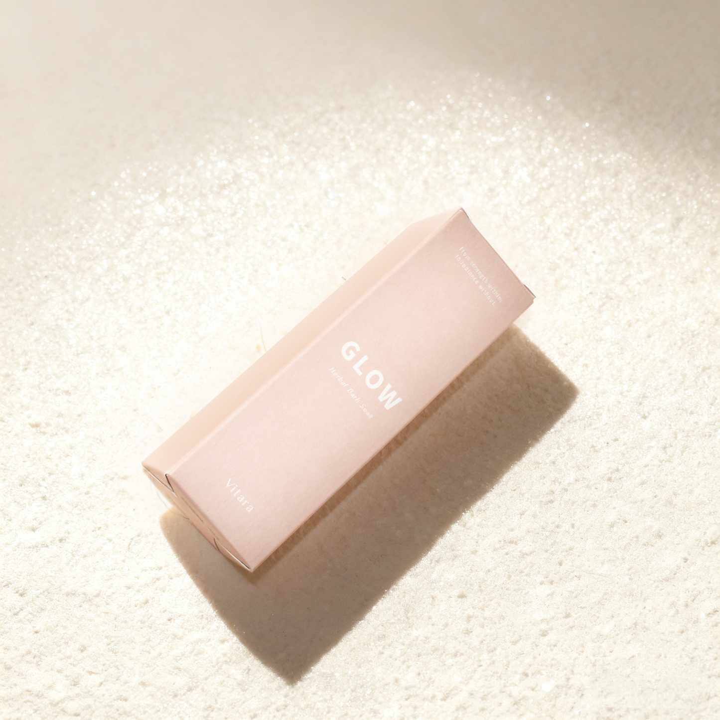 Vitara herbal bath soak Glow packaging