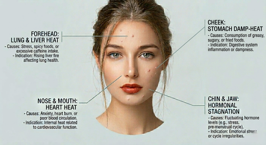 TCM Acne Face Map: What Your Breakouts Say About Your Internal Health